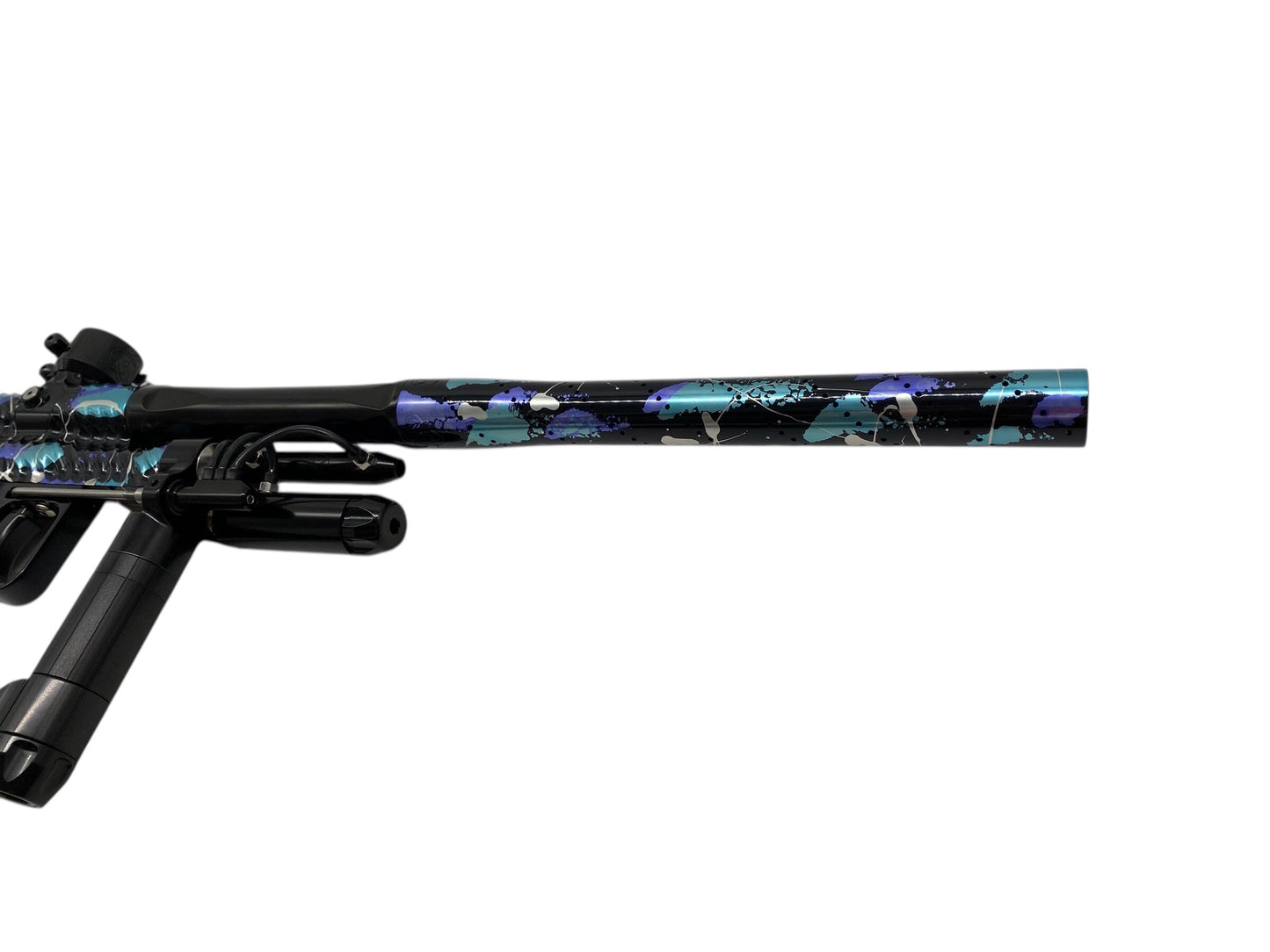 Used New Twister x Inception Auto Cocker - Polished Electric Skies Splash ER Paintball Gun from CPXBrosPaintball Buy/Sell/Trade Paintball Markers, New Paintball Guns, Paintball Hoppers, Paintball Masks, and Hormesis Headbands