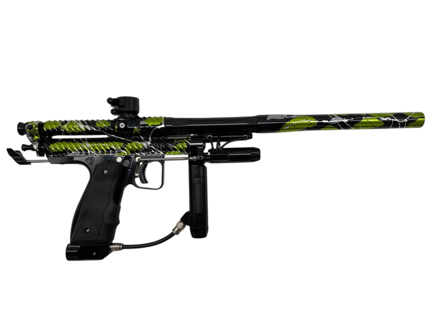 Used New Twister x Inception Auto Cocker - Polished Venom Splash ER Paintball Gun from CPXBrosPaintball Buy/Sell/Trade Paintball Markers, New Paintball Guns, Paintball Hoppers, Paintball Masks, and Hormesis Headbands