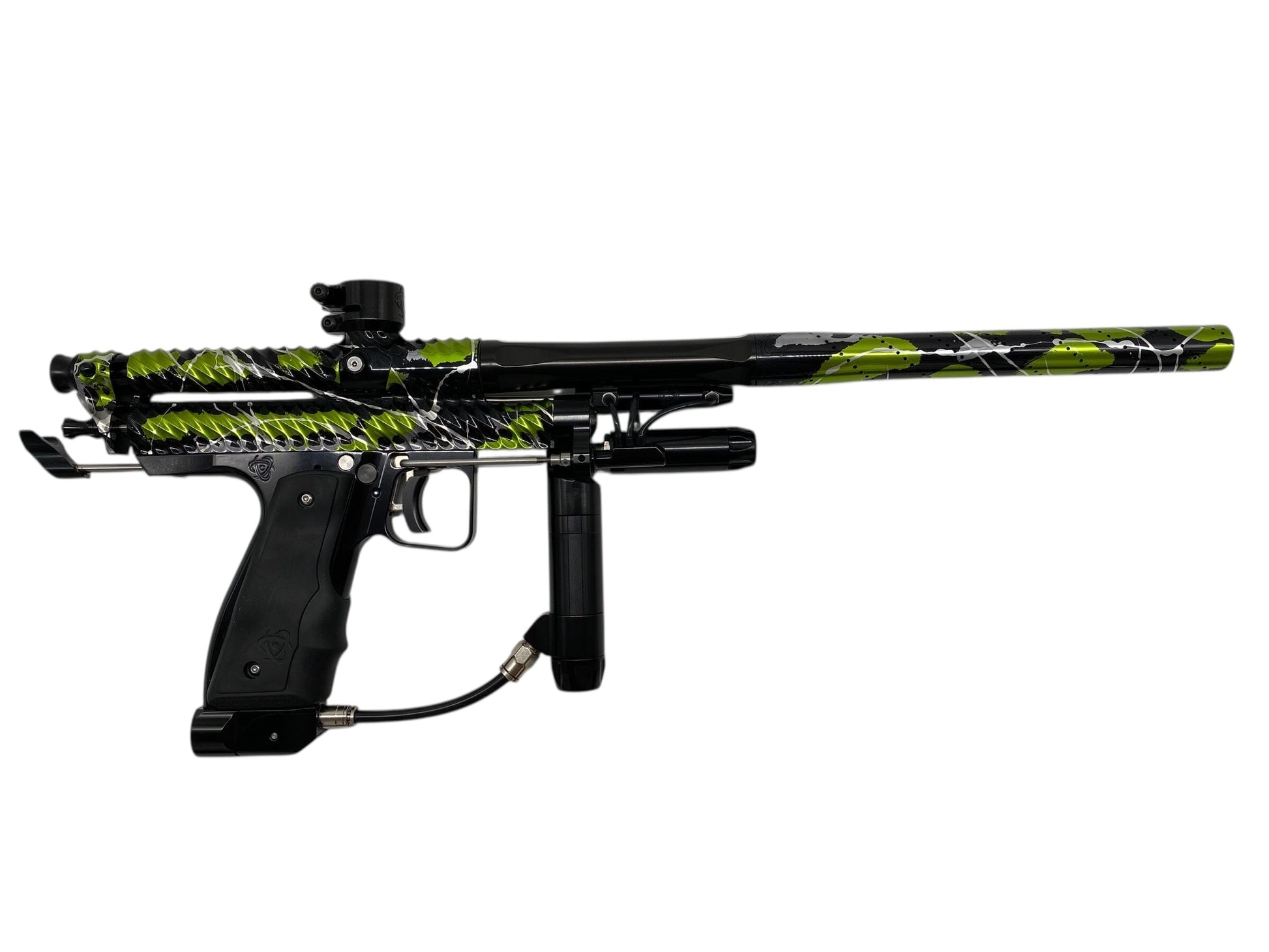 Used New Twister x Inception Auto Cocker - Polished Venom Splash ER Paintball Gun from CPXBrosPaintball Buy/Sell/Trade Paintball Markers, New Paintball Guns, Paintball Hoppers, Paintball Masks, and Hormesis Headbands