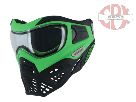 Used NEW VFORCE GRILL 2.0 PAINTBALL MASK - GREEN/BLACK CLEAR LENS Paintball Gun from CPXBrosPaintball Buy/Sell/Trade Paintball Markers, New Paintball Guns, Paintball Hoppers, Paintball Masks, and Hormesis Headbands