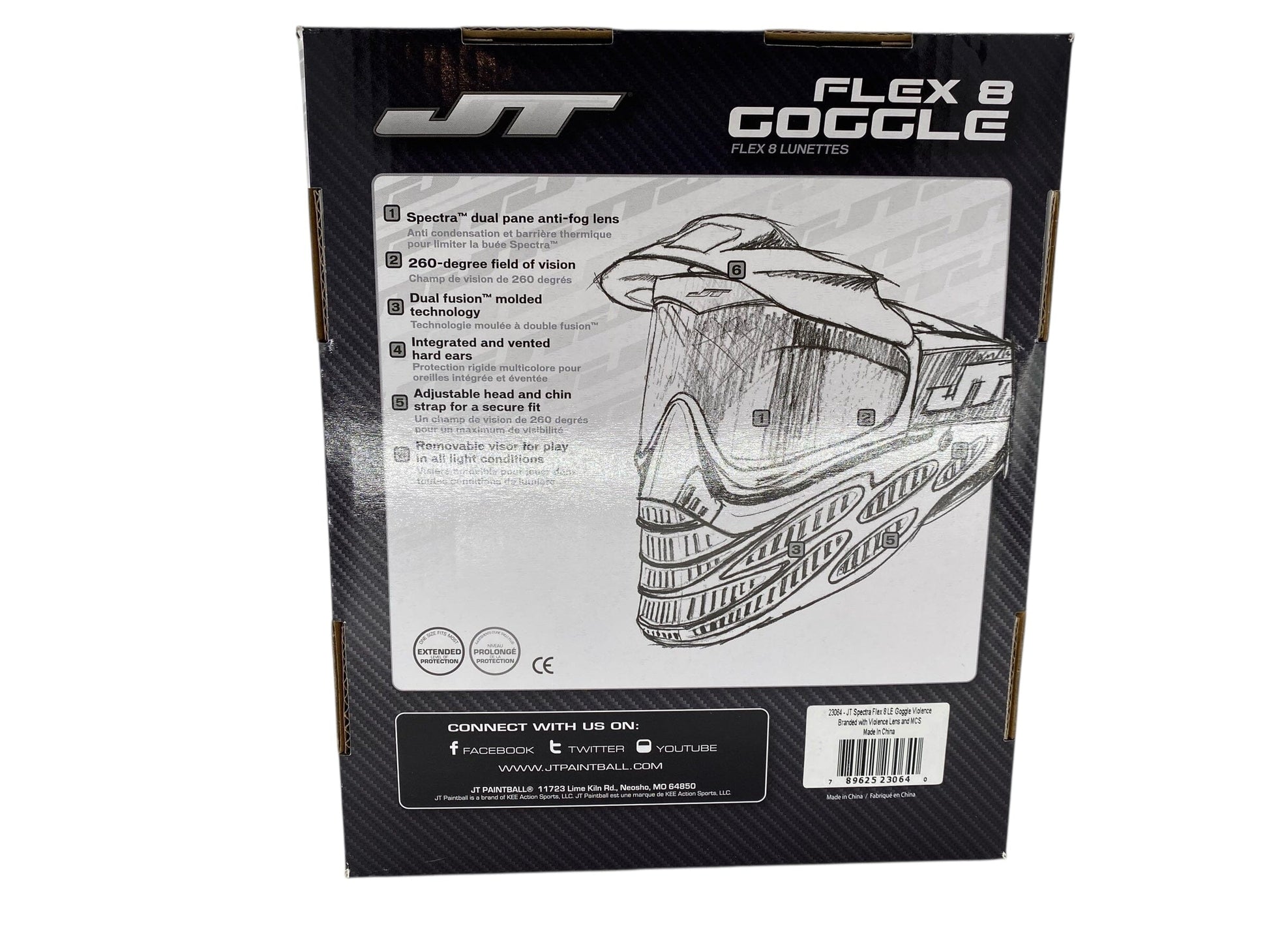 Used New Violence JT Flex 8 F8 Paintball Mask Goggles Paintball Gun from CPXBrosPaintball Buy/Sell/Trade Paintball Markers, New Paintball Guns, Paintball Hoppers, Paintball Masks, and Hormesis Headbands