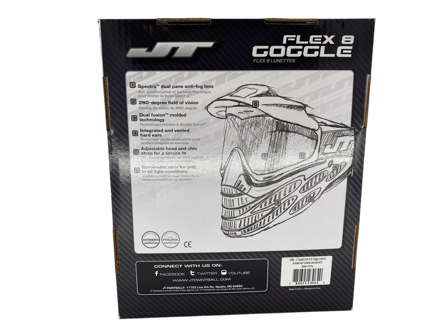 Used New Violence JT Flex 8 F8 Paintball Mask Goggles Paintball Gun from CPXBrosPaintball Buy/Sell/Trade Paintball Markers, New Paintball Guns, Paintball Hoppers, Paintball Masks, and Hormesis Headbands