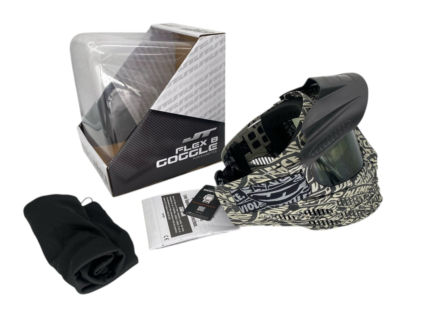 Used New Violence JT Flex 8 F8 Paintball Mask Goggles Paintball Gun from CPXBrosPaintball Buy/Sell/Trade Paintball Markers, New Paintball Guns, Paintball Hoppers, Paintball Masks, and Hormesis Headbands