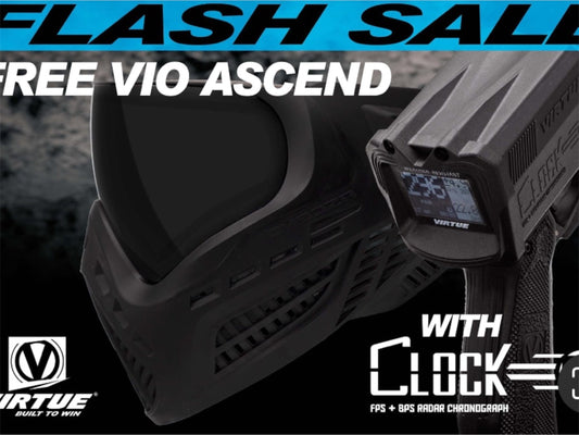 Used NEW Virtue Clock 66 Chrono + VIO Ascend Goggle Paintball Gun from CPXBrosPaintball Buy/Sell/Trade Paintball Markers, New Paintball Guns, Paintball Hoppers, Paintball Masks, and Hormesis Headbands