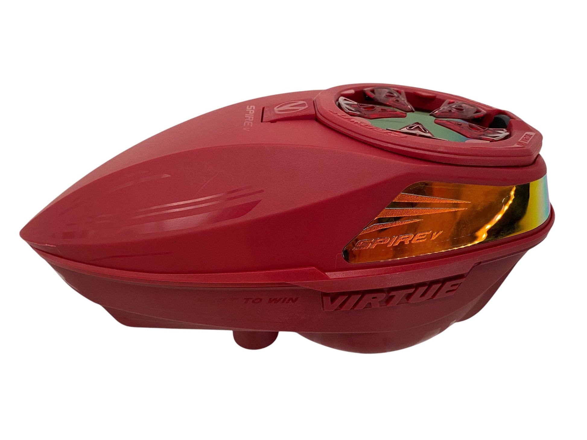 Used NEW Virtue Spire 5 Paintball Loader - Fire (Red) Paintball Gun from CPXBrosPaintball Buy/Sell/Trade Paintball Markers, New Paintball Guns, Paintball Hoppers, Paintball Masks, and Hormesis Headbands
