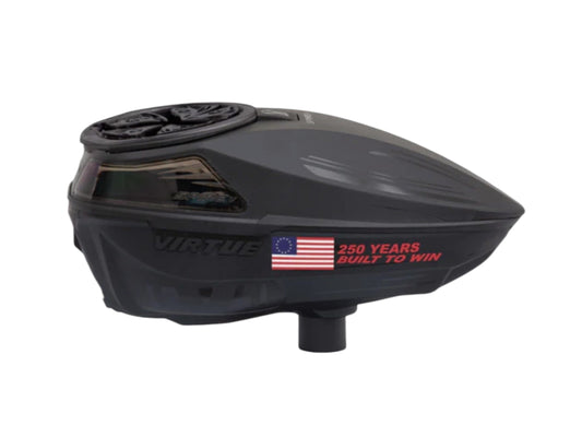 Used NEW Virtue Spire V Loader - Black America Edition - Donation Edition Paintball Gun from CPXBrosPaintball Buy/Sell/Trade Paintball Markers, New Paintball Guns, Paintball Hoppers, Paintball Masks, and Hormesis Headbands