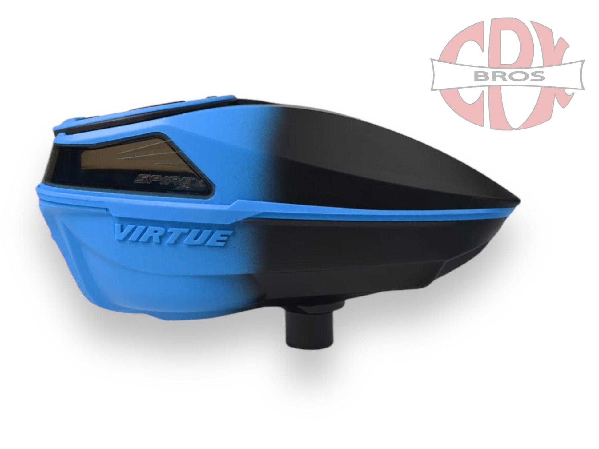 Used NEW Virtue Spire V Loader - Cyan Black Fade Paintball Gun from CPXBrosPaintball Buy/Sell/Trade Paintball Markers, New Paintball Guns, Paintball Hoppers, Paintball Masks, and Hormesis Headbands