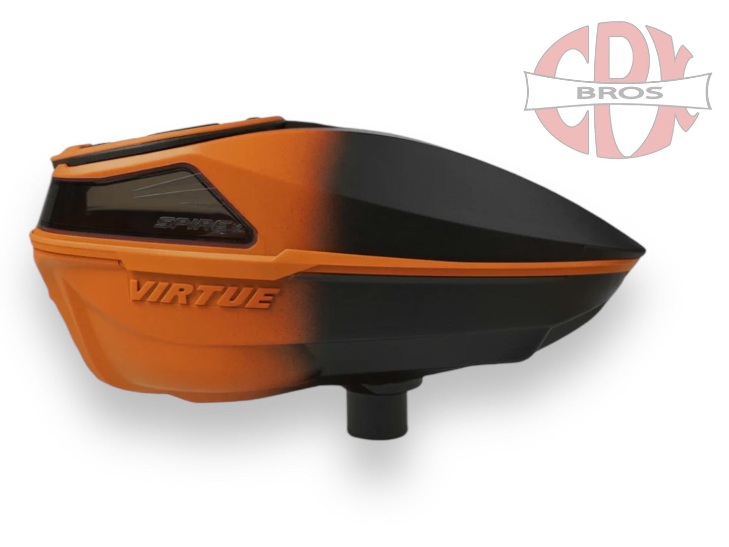 Used NEW Virtue Spire V Loader - Orange Black Fade Paintball Gun from CPXBrosPaintball Buy/Sell/Trade Paintball Markers, New Paintball Guns, Paintball Hoppers, Paintball Masks, and Hormesis Headbands