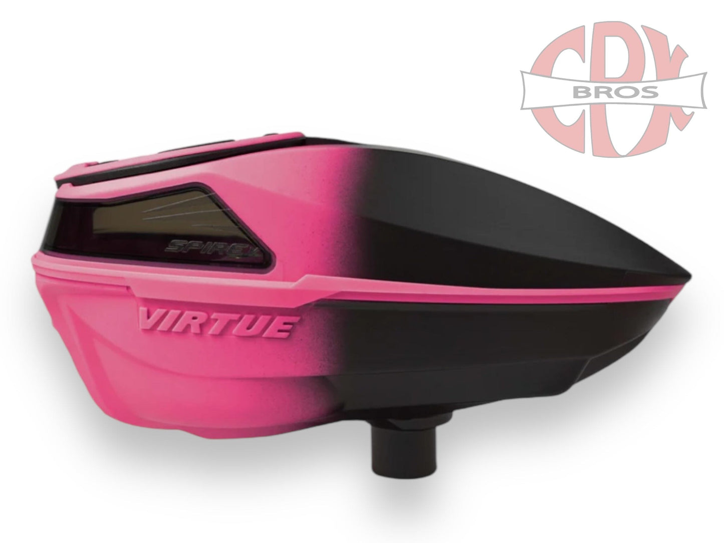 Used NEW Virtue Spire V Loader - Pink Black Fade Paintball Gun from CPXBrosPaintball Buy/Sell/Trade Paintball Markers, New Paintball Guns, Paintball Hoppers, Paintball Masks, and Hormesis Headbands