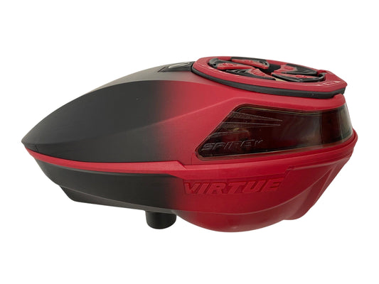 Used NEW VIRTUE SPIRE V LOADER • RED BLACK FADE Paintball Gun from CPXBrosPaintball Buy/Sell/Trade Paintball Markers, New Paintball Guns, Paintball Hoppers, Paintball Masks, and Hormesis Headbands