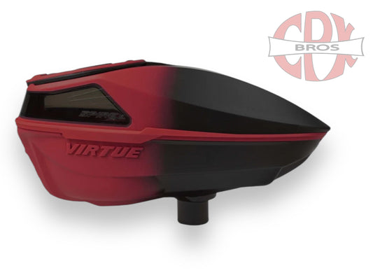 Used NEW Virtue Spire V Loader - Red Black Fade Paintball Gun from CPXBrosPaintball Buy/Sell/Trade Paintball Markers, New Paintball Guns, Paintball Hoppers, Paintball Masks, and Hormesis Headbands