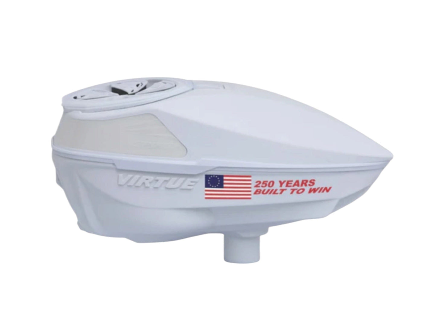 Used NEW Virtue Spire V Loader - White America Edition - Donation Edition Paintball Gun from CPXBrosPaintball Buy/Sell/Trade Paintball Markers, New Paintball Guns, Paintball Hoppers, Paintball Masks, and Hormesis Headbands