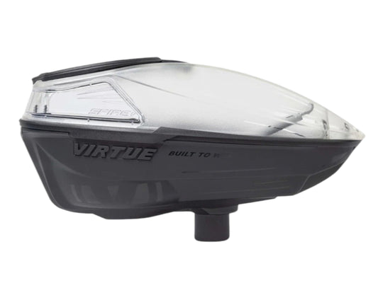 Used NEW Virtue Spire V Paintball Loader - Limited Edition Dust Crystal Clear Paintball Gun from CPXBrosPaintball Buy/Sell/Trade Paintball Markers, New Paintball Guns, Paintball Hoppers, Paintball Masks, and Hormesis Headbands