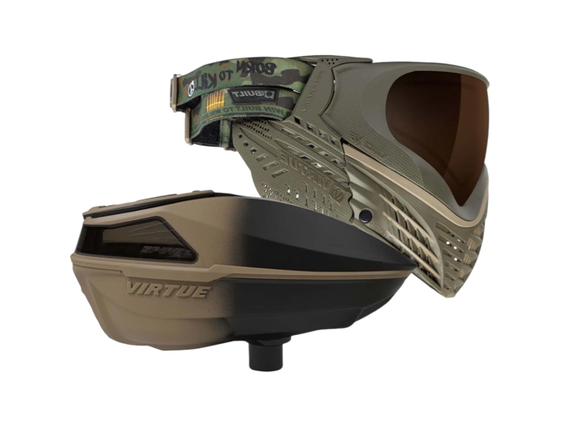 Used NEW Virtue Spire V + VIO X6 Combo - Desert Storm Paintball Gun from CPXBrosPaintball Buy/Sell/Trade Paintball Markers, New Paintball Guns, Paintball Hoppers, Paintball Masks, and Hormesis Headbands