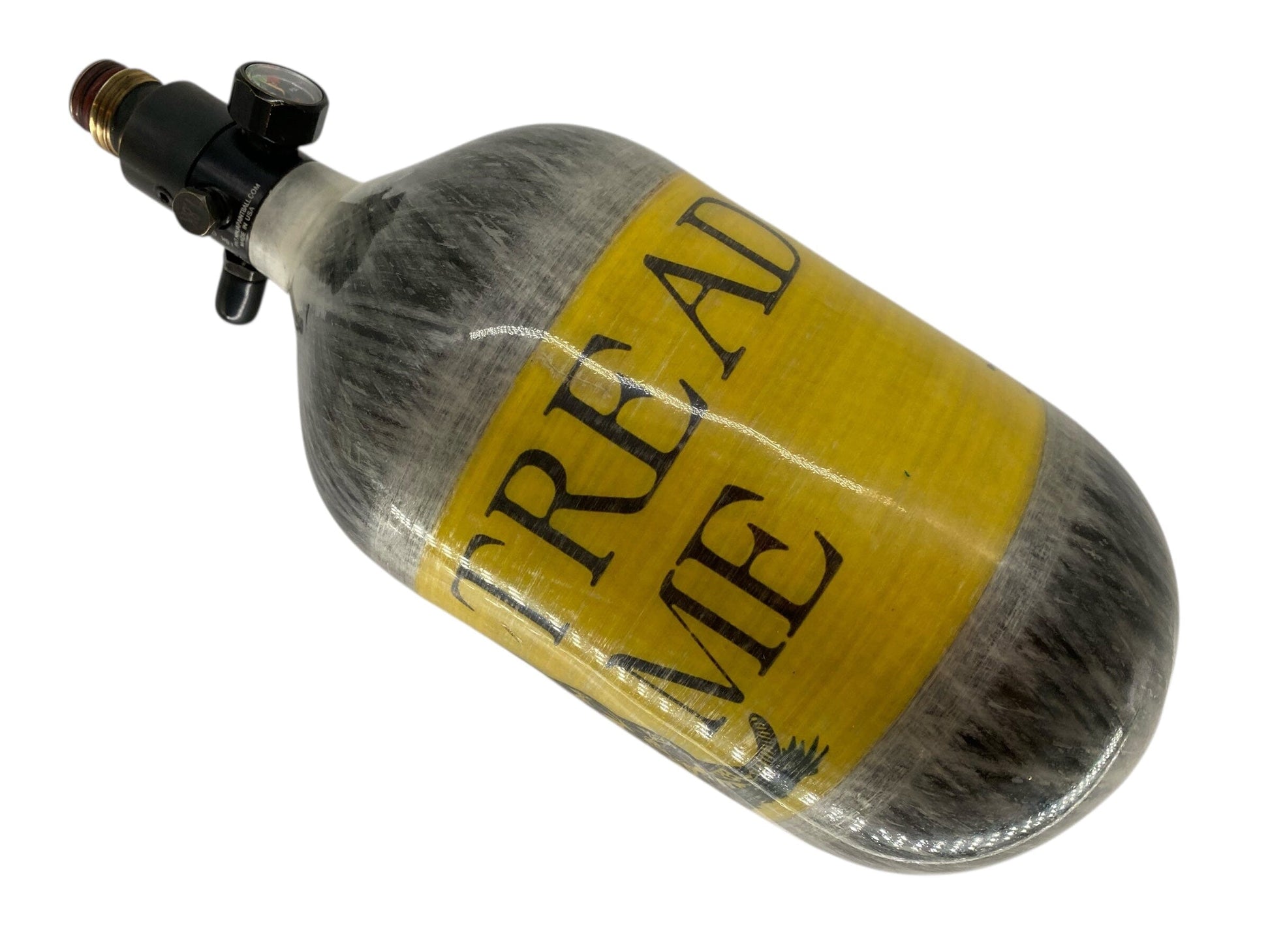 Used Ninja Don’t Tread On Me 68/4500 Paintball Tank Paintball Gun from CPXBrosPaintball Buy/Sell/Trade Paintball Markers, New Paintball Guns, Paintball Hoppers, Paintball Masks, and Hormesis Headbands