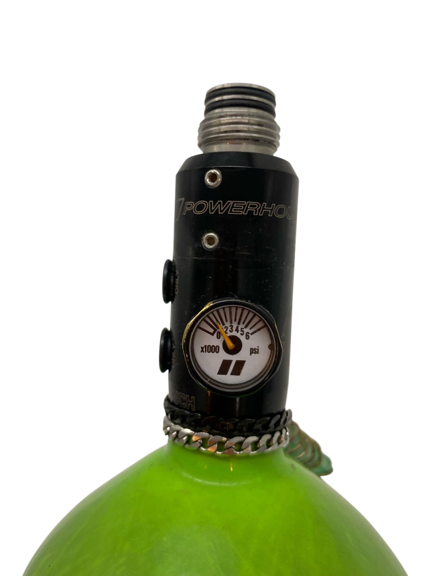 Used Ninja Lime 77CI / 4500 W/ Powerhouse Counterpunch Reg Paintball Gun from CPXBrosPaintball Buy/Sell/Trade Paintball Markers, New Paintball Guns, Paintball Hoppers, Paintball Masks, and Hormesis Headbands