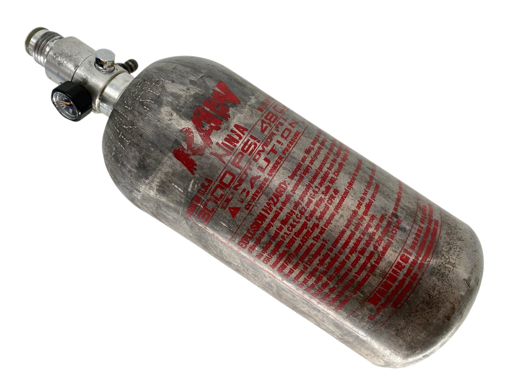 Used Ninja RAW 48/3000 Paintball Tank Paintball Gun from CPXBrosPaintball Buy/Sell/Trade Paintball Markers, New Paintball Guns, Paintball Hoppers, Paintball Masks, and Hormesis Headbands