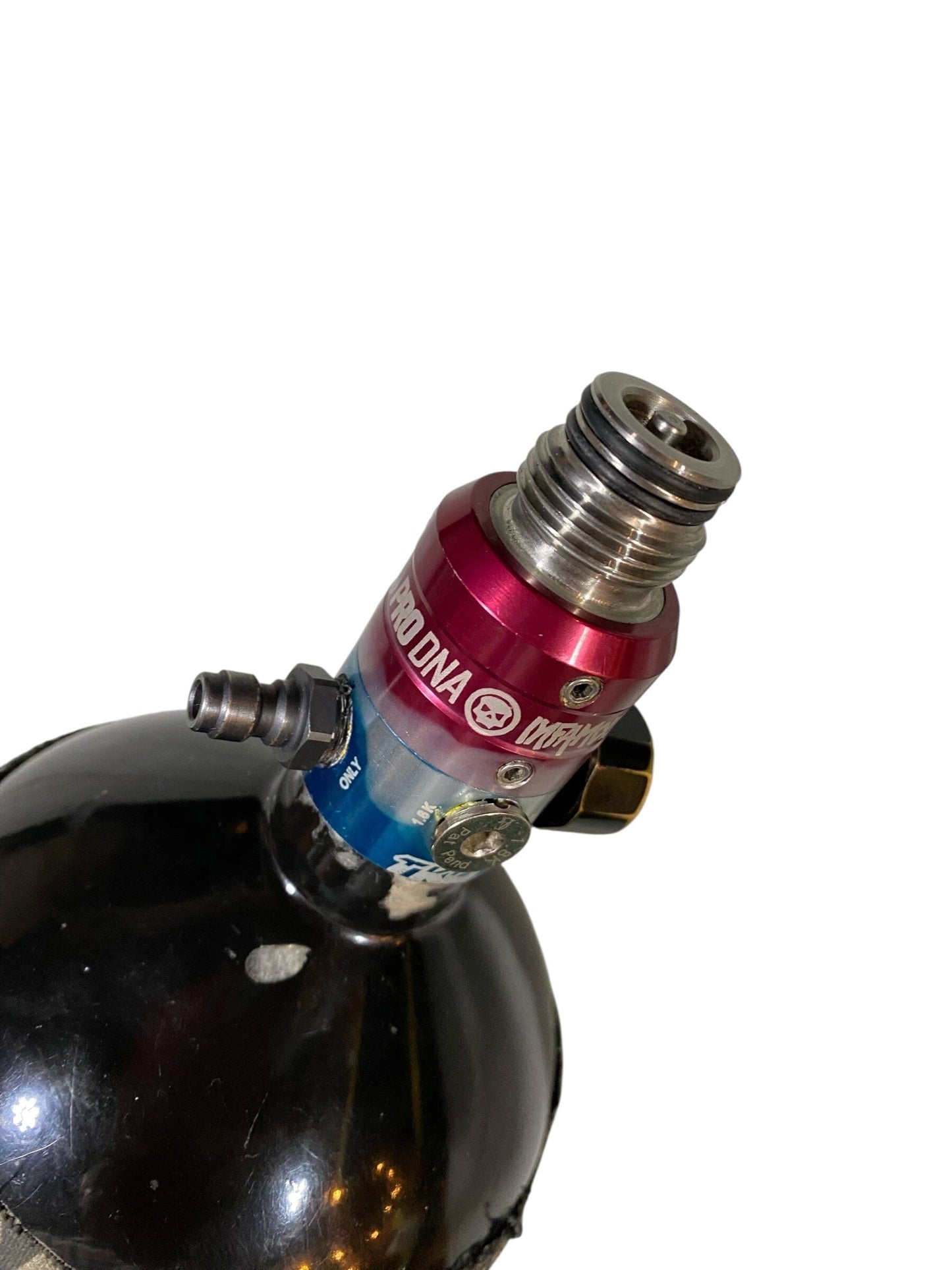 Used Ninja SL 68/4500 Infamous regulator Paintball Tank Paintball Gun from CPXBrosPaintball Buy/Sell/Trade Paintball Markers, New Paintball Guns, Paintball Hoppers, Paintball Masks, and Hormesis Headbands