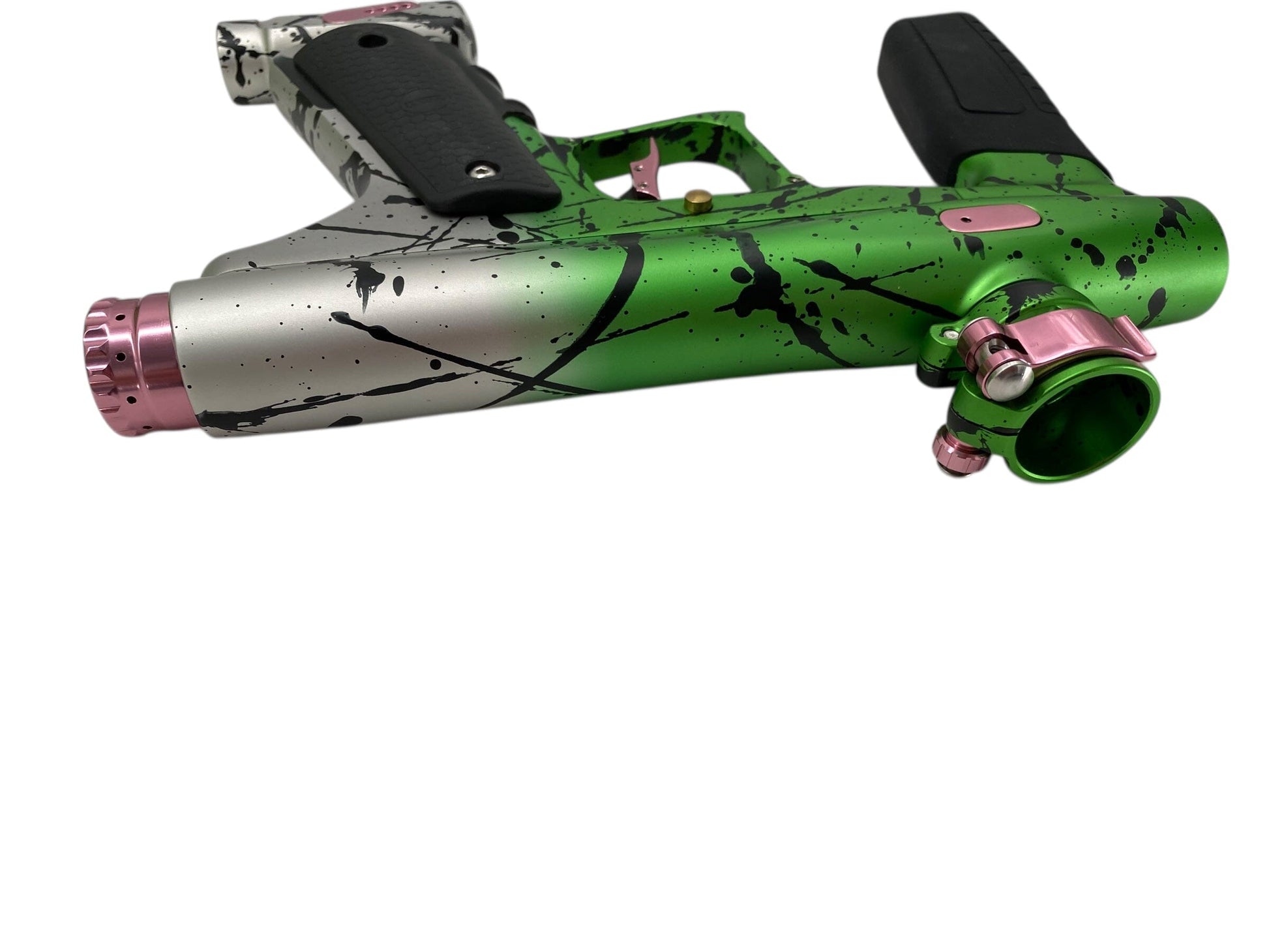 Used Nova N2 DREADNOUGHT 2025 - SILVER GREEN FADE WITH BLACK SPLASH Paintball Gun Paintball Gun from CPXBrosPaintball Buy/Sell/Trade Paintball Markers, New Paintball Guns, Paintball Hoppers, Paintball Masks, and Hormesis Headbands