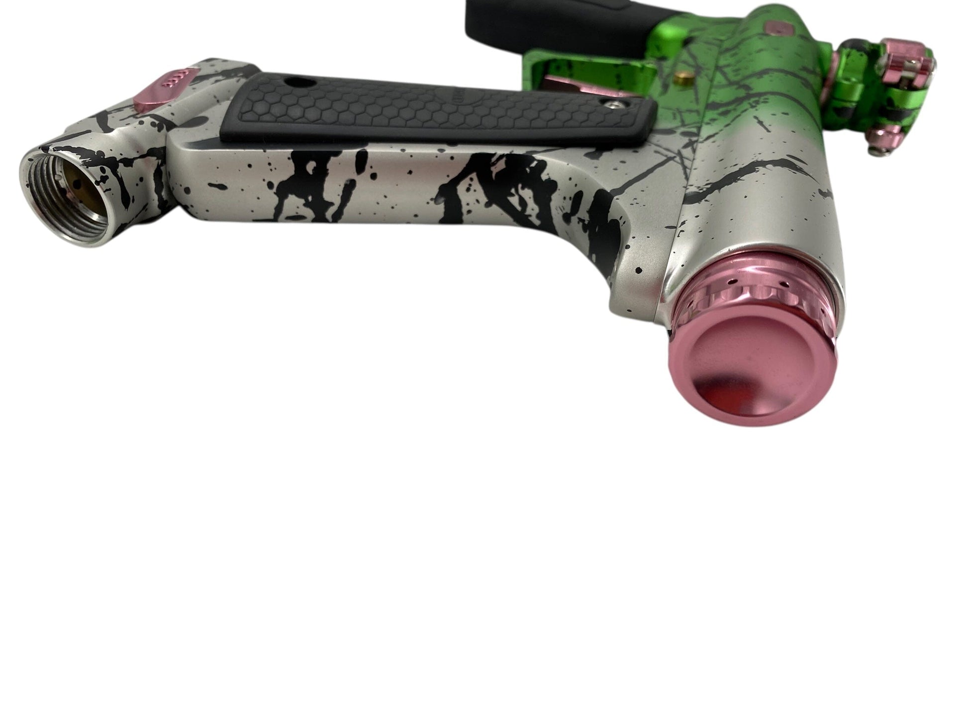 Used Nova N2 DREADNOUGHT 2025 - SILVER GREEN FADE WITH BLACK SPLASH Paintball Gun Paintball Gun from CPXBrosPaintball Buy/Sell/Trade Paintball Markers, New Paintball Guns, Paintball Hoppers, Paintball Masks, and Hormesis Headbands