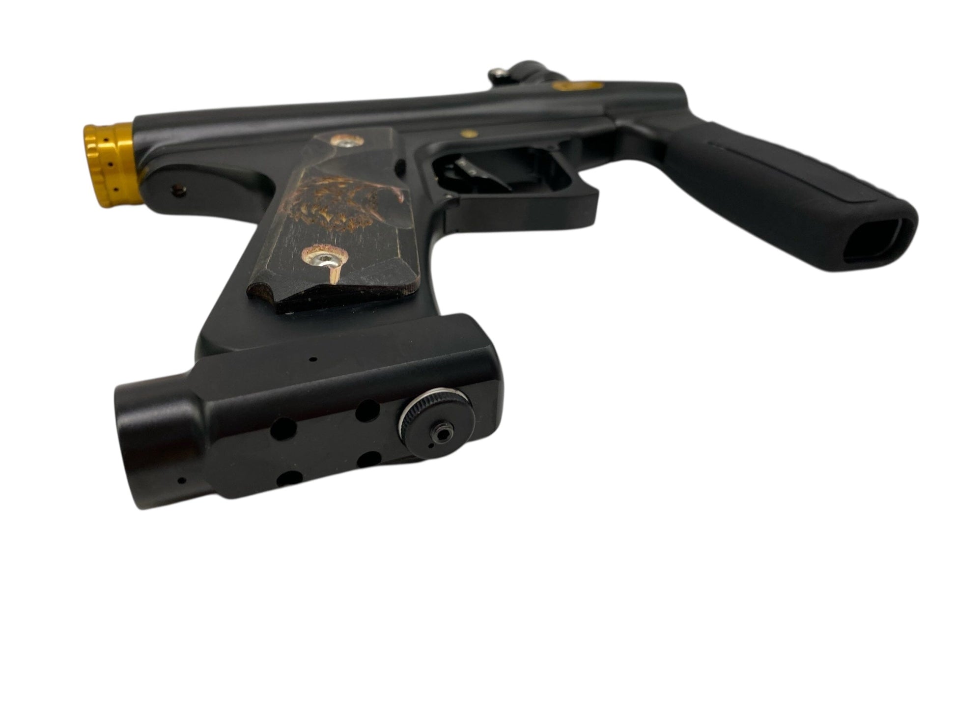 Used Nova N2 Dreadnought Paintball Gun Black/Gold Paintball Gun from CPXBrosPaintball Buy/Sell/Trade Paintball Markers, New Paintball Guns, Paintball Hoppers, Paintball Masks, and Hormesis Headbands