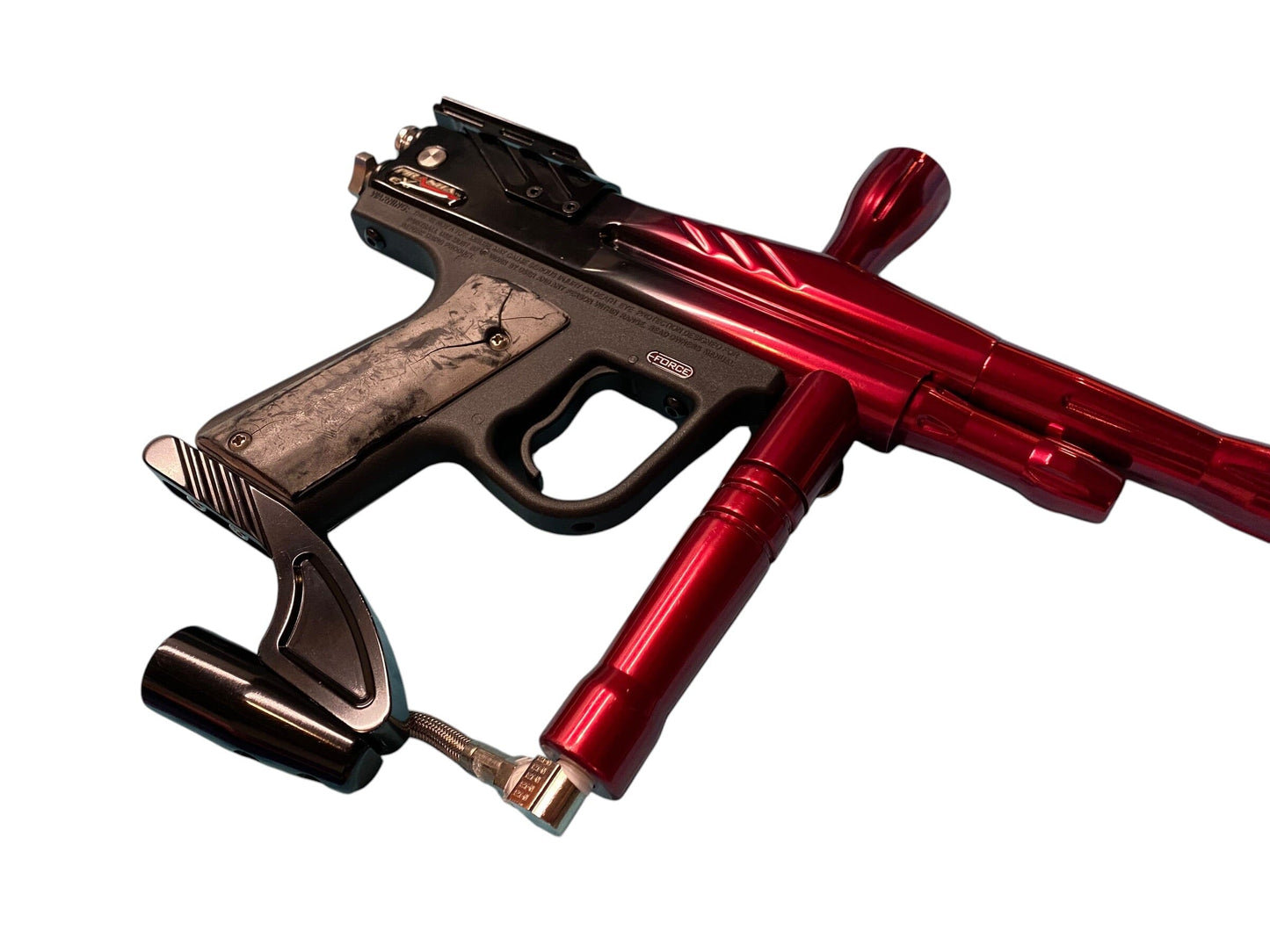 Used Piranha EXT Black to Red Paintball Gun Paintball Gun from CPXBrosPaintball Buy/Sell/Trade Paintball Markers, New Paintball Guns, Paintball Hoppers, Paintball Masks, and Hormesis Headbands