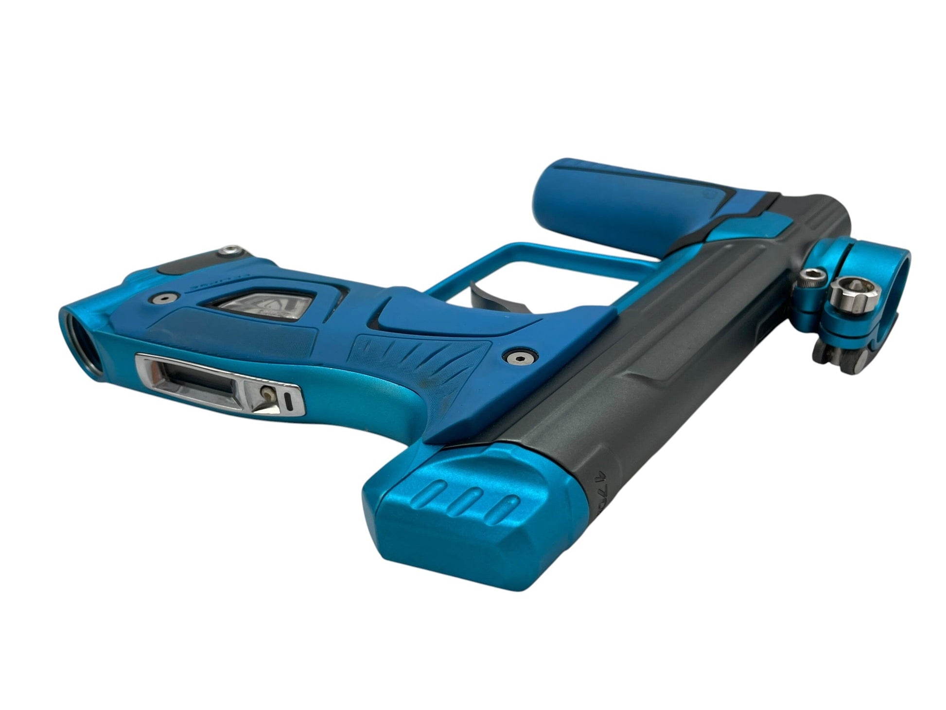 Used Planet Eclipse 170R Grey/Teal Paintball Gun Paintball Gun from CPXBrosPaintball Buy/Sell/Trade Paintball Markers, New Paintball Guns, Paintball Hoppers, Paintball Masks, and Hormesis Headbands
