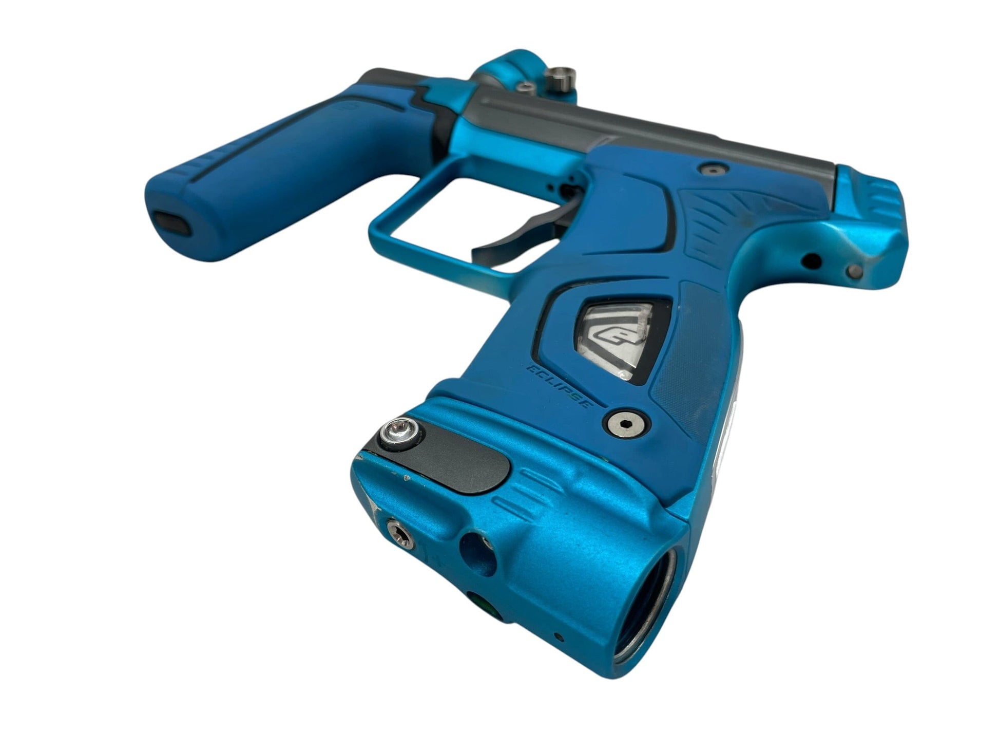 Used Planet Eclipse 170R Grey/Teal Paintball Gun Paintball Gun from CPXBrosPaintball Buy/Sell/Trade Paintball Markers, New Paintball Guns, Paintball Hoppers, Paintball Masks, and Hormesis Headbands