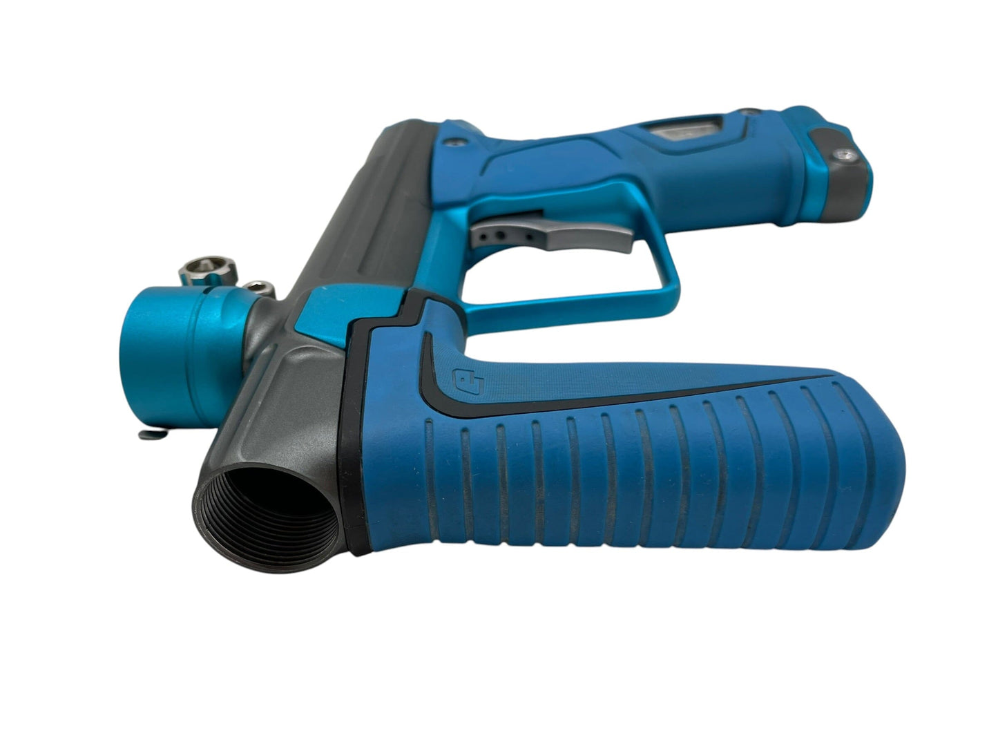 Used Planet Eclipse 170R Grey/Teal Paintball Gun Paintball Gun from CPXBrosPaintball Buy/Sell/Trade Paintball Markers, New Paintball Guns, Paintball Hoppers, Paintball Masks, and Hormesis Headbands