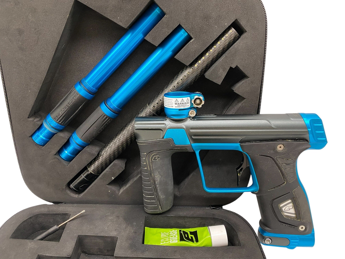 Used Planet Eclipse 170R Grey/Teal Paintball Gun Paintball Gun from CPXBrosPaintball Buy/Sell/Trade Paintball Markers, New Paintball Guns, Paintball Hoppers, Paintball Masks, and Hormesis Headbands