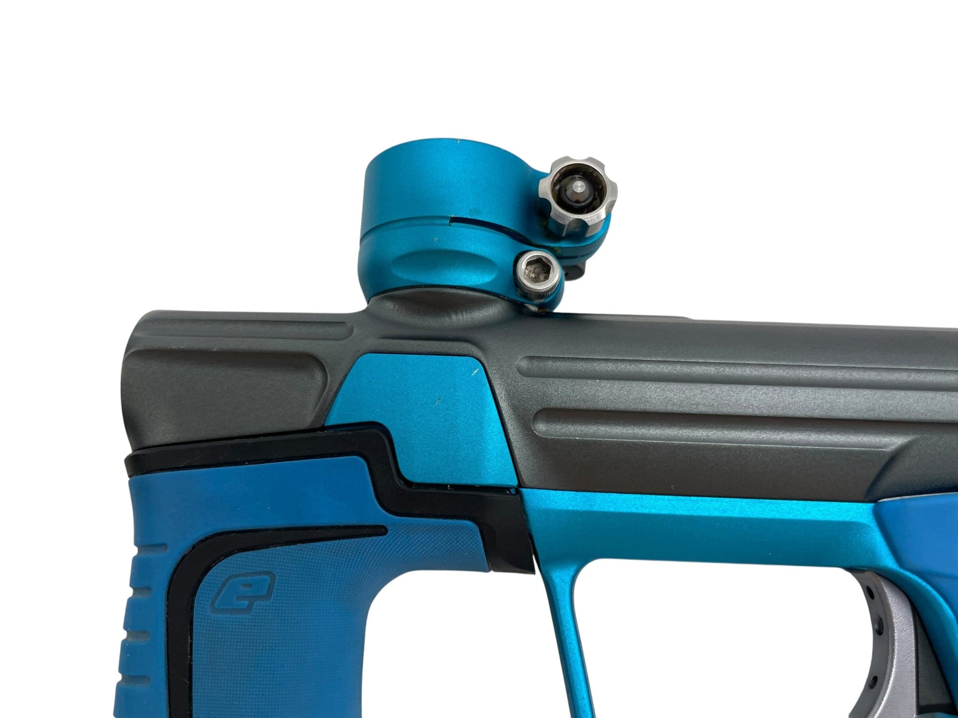 Used Planet Eclipse 170R Grey/Teal Paintball Gun Paintball Gun from CPXBrosPaintball Buy/Sell/Trade Paintball Markers, New Paintball Guns, Paintball Hoppers, Paintball Masks, and Hormesis Headbands