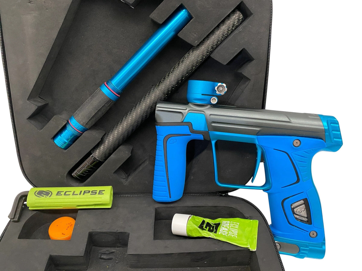 Used Planet Eclipse 170R Grey/Teal Paintball Gun Paintball Gun from CPXBrosPaintball Buy/Sell/Trade Paintball Markers, New Paintball Guns, Paintball Hoppers, Paintball Masks, and Hormesis Headbands