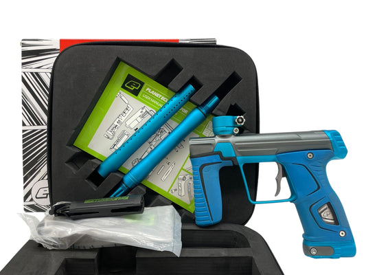 Used Planet Eclipse 170R Grey/Teal Paintball Gun Paintball Gun from CPXBrosPaintball Buy/Sell/Trade Paintball Markers, New Paintball Guns, Paintball Hoppers, Paintball Masks, and Hormesis Headbands
