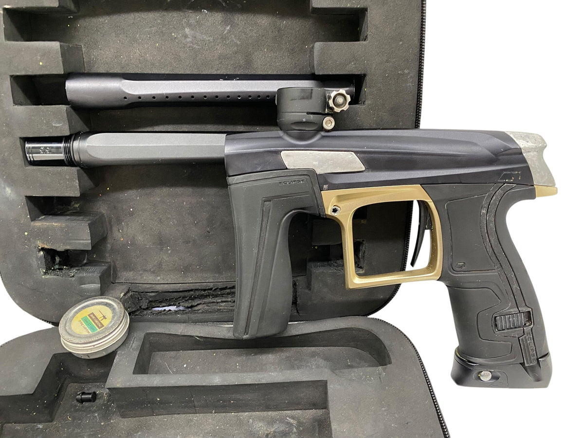 Used Planet Eclipse CS1 Black/Gold/Silver Paintball Gun Paintball Gun from CPXBrosPaintball Buy/Sell/Trade Paintball Markers, New Paintball Guns, Paintball Hoppers, Paintball Masks, and Hormesis Headbands