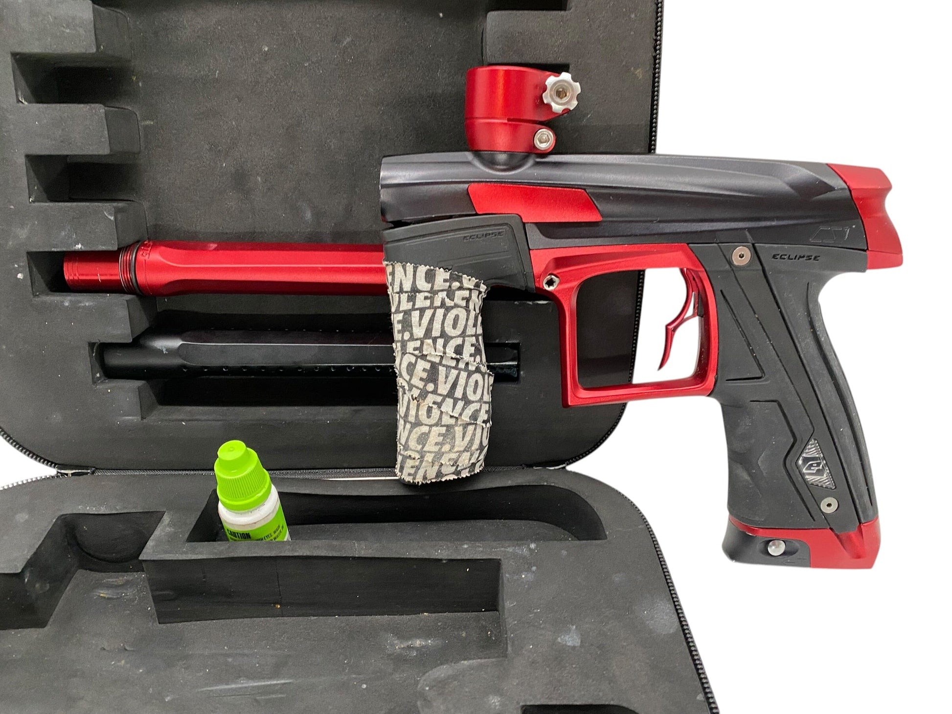 Used Planet Eclipse CS1 Black/Red Paintball Gun (Broken LED Screen) Paintball Gun from CPXBrosPaintball Buy/Sell/Trade Paintball Markers, New Paintball Guns, Paintball Hoppers, Paintball Masks, and Hormesis Headbands