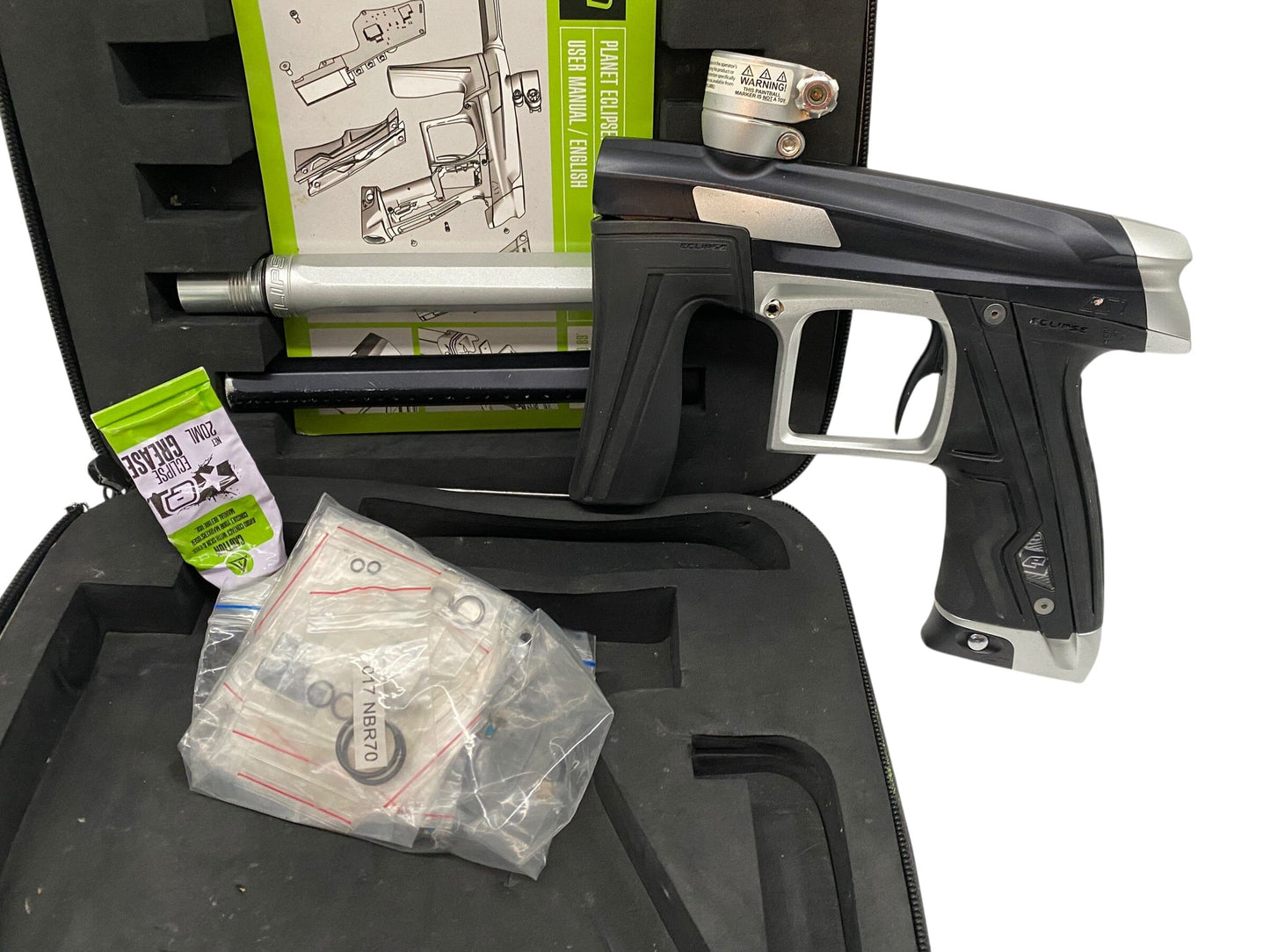 Used Planet Eclipse CS1 Black/Silver Paintball Gun Paintball Gun from CPXBrosPaintball Buy/Sell/Trade Paintball Markers, New Paintball Guns, Paintball Hoppers, Paintball Masks, and Hormesis Headbands