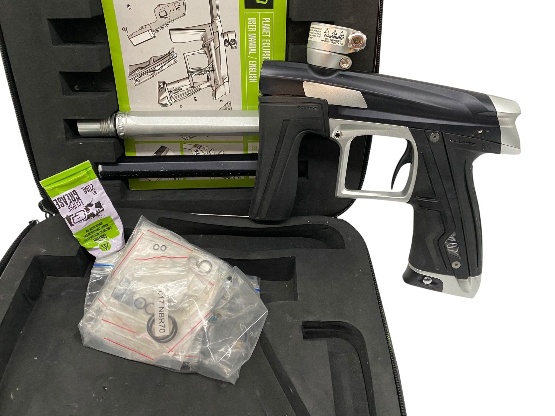 Used Planet Eclipse CS1 Black/Silver Paintball Gun Paintball Gun from CPXBrosPaintball Buy/Sell/Trade Paintball Markers, New Paintball Guns, Paintball Hoppers, Paintball Masks, and Hormesis Headbands