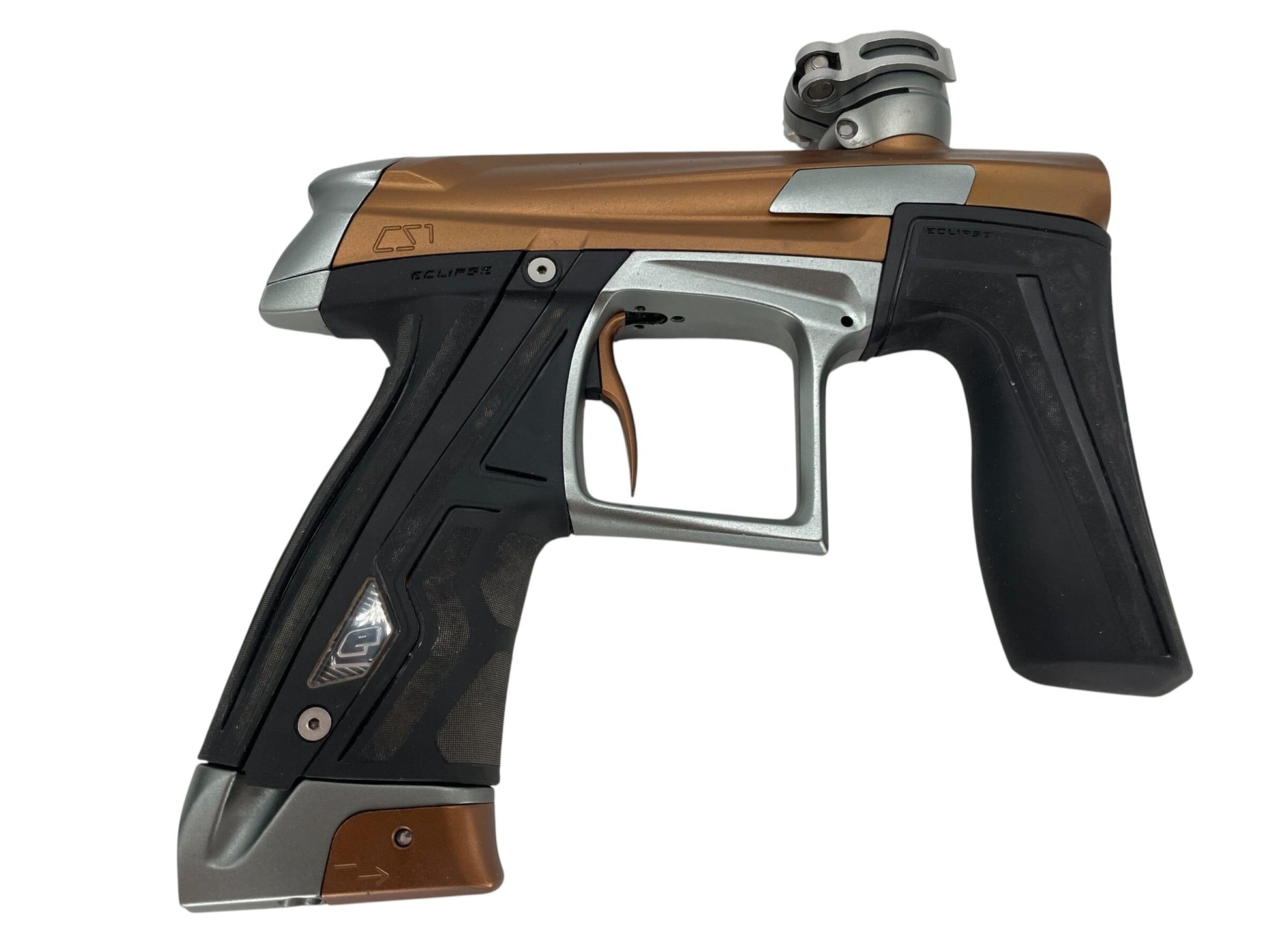 Used Planet Eclipse Cs1 Bronze/Grey Paintball Gun Paintball Gun from CPXBrosPaintball Buy/Sell/Trade Paintball Markers, New Paintball Guns, Paintball Hoppers, Paintball Masks, and Hormesis Headbands