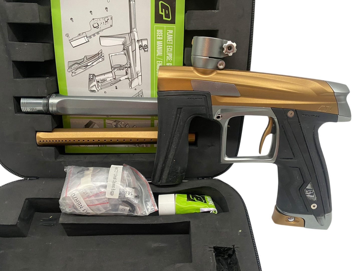 Used Planet Eclipse Cs1 Paintball Gun Bronze/Grey Paintball Gun from CPXBrosPaintball Buy/Sell/Trade Paintball Markers, New Paintball Guns, Paintball Hoppers, Paintball Masks, and Hormesis Headbands