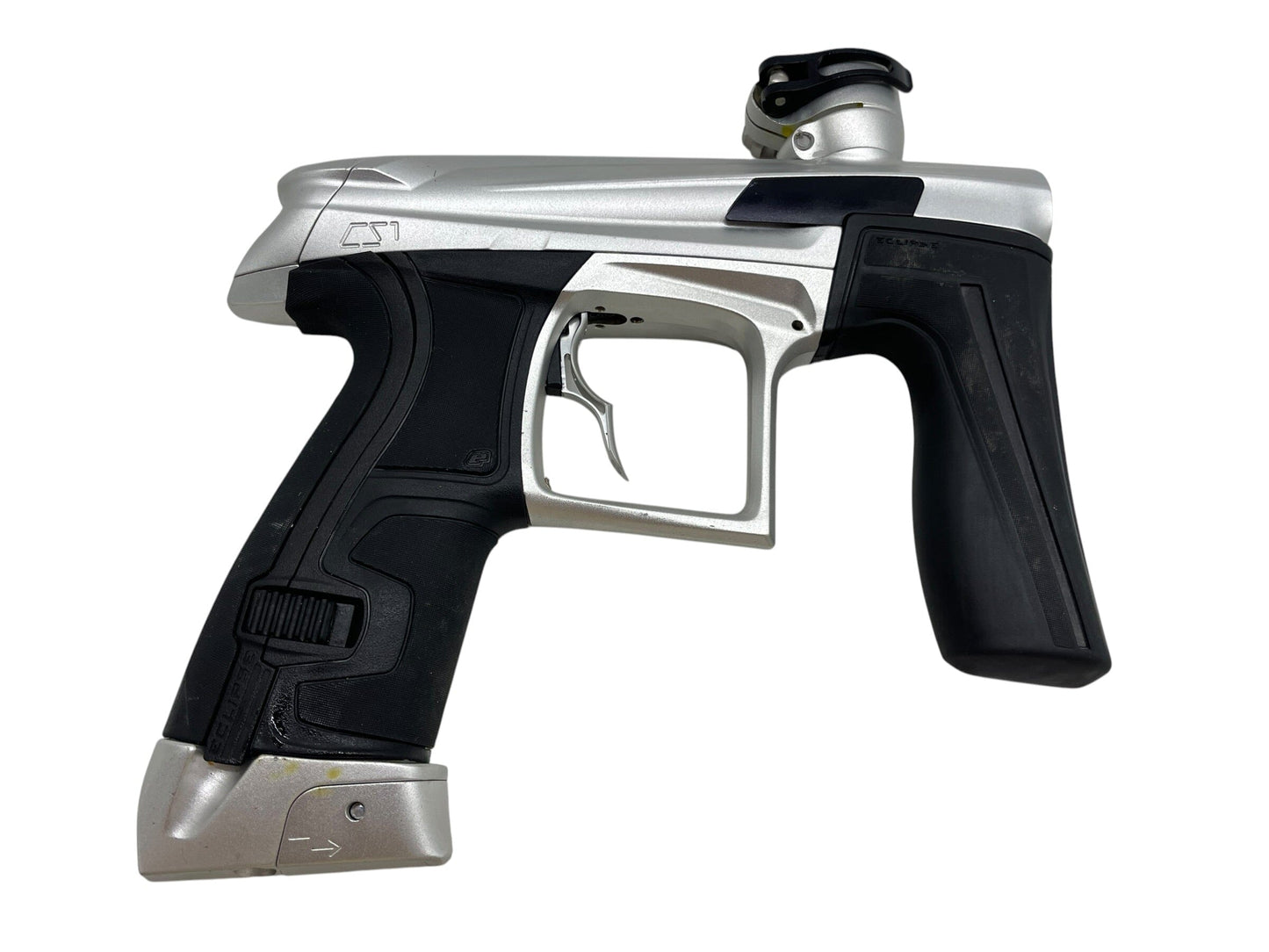 Used Planet Eclipse CS1 Silver/Black Paintball Gun Paintball Gun from CPXBrosPaintball Buy/Sell/Trade Paintball Markers, New Paintball Guns, Paintball Hoppers, Paintball Masks, and Hormesis Headbands