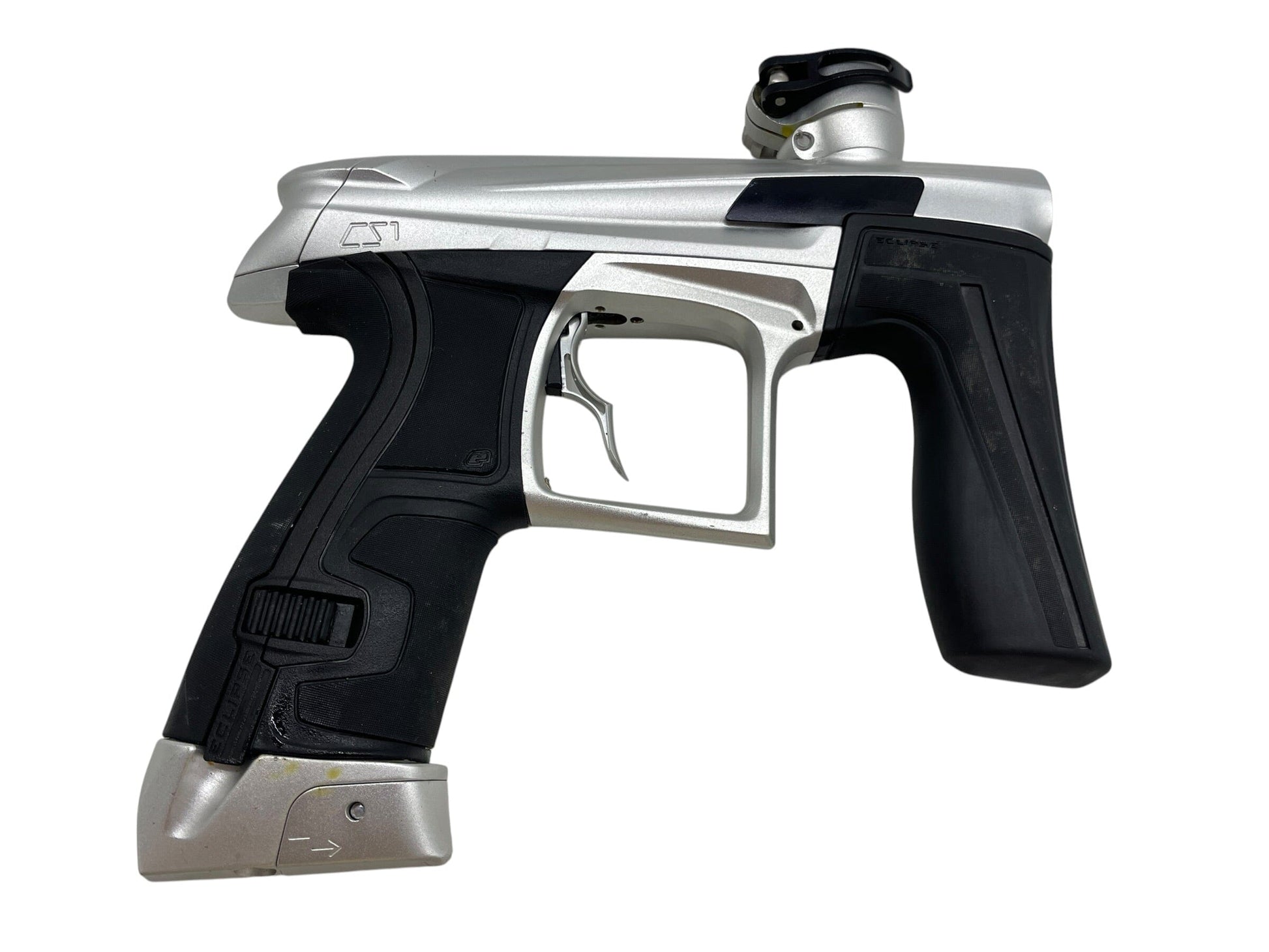 Used Planet Eclipse CS1 Silver/Black Paintball Gun Paintball Gun from CPXBrosPaintball Buy/Sell/Trade Paintball Markers, New Paintball Guns, Paintball Hoppers, Paintball Masks, and Hormesis Headbands