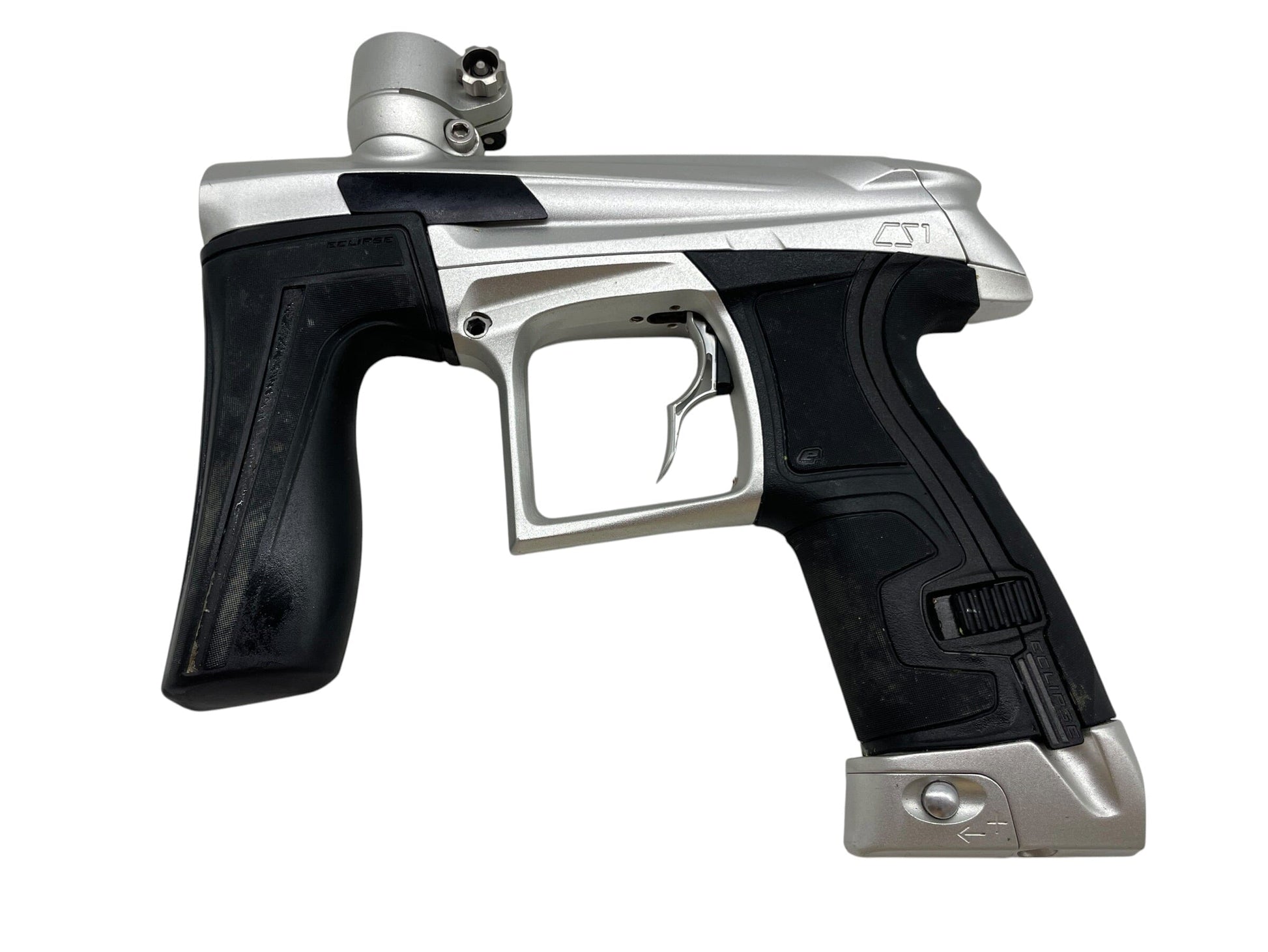 Used Planet Eclipse CS1 Silver/Black Paintball Gun Paintball Gun from CPXBrosPaintball Buy/Sell/Trade Paintball Markers, New Paintball Guns, Paintball Hoppers, Paintball Masks, and Hormesis Headbands