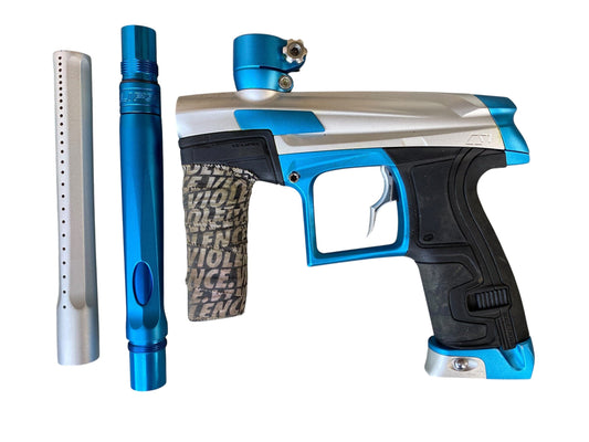Used Planet Eclipse CS1 Silver/Teal W/ Shaft FR Paintball Gun Paintball Gun from CPXBrosPaintball Buy/Sell/Trade Paintball Markers, New Paintball Guns, Paintball Hoppers, Paintball Masks, and Hormesis Headbands