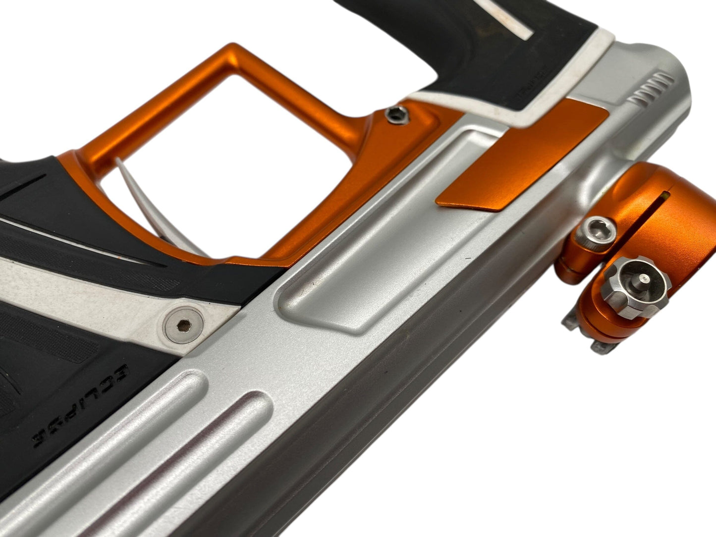 Used Planet Eclipse Cs1.5 Paintball Gun Silver/Orange Paintball Gun from CPXBrosPaintball Buy/Sell/Trade Paintball Markers, New Paintball Guns, Paintball Hoppers, Paintball Masks, and Hormesis Headbands