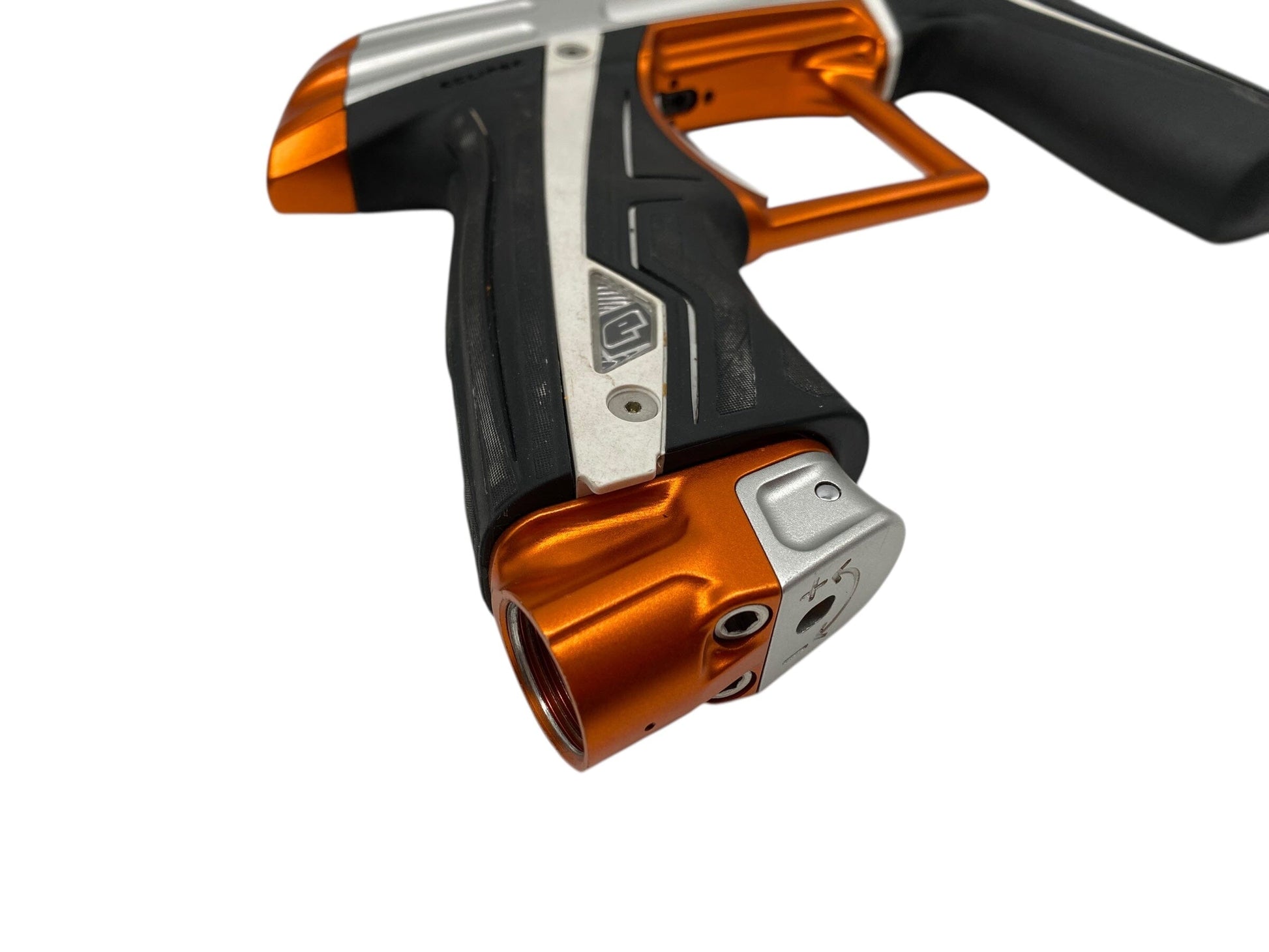 Used Planet Eclipse Cs1.5 Paintball Gun Silver/Orange Paintball Gun from CPXBrosPaintball Buy/Sell/Trade Paintball Markers, New Paintball Guns, Paintball Hoppers, Paintball Masks, and Hormesis Headbands