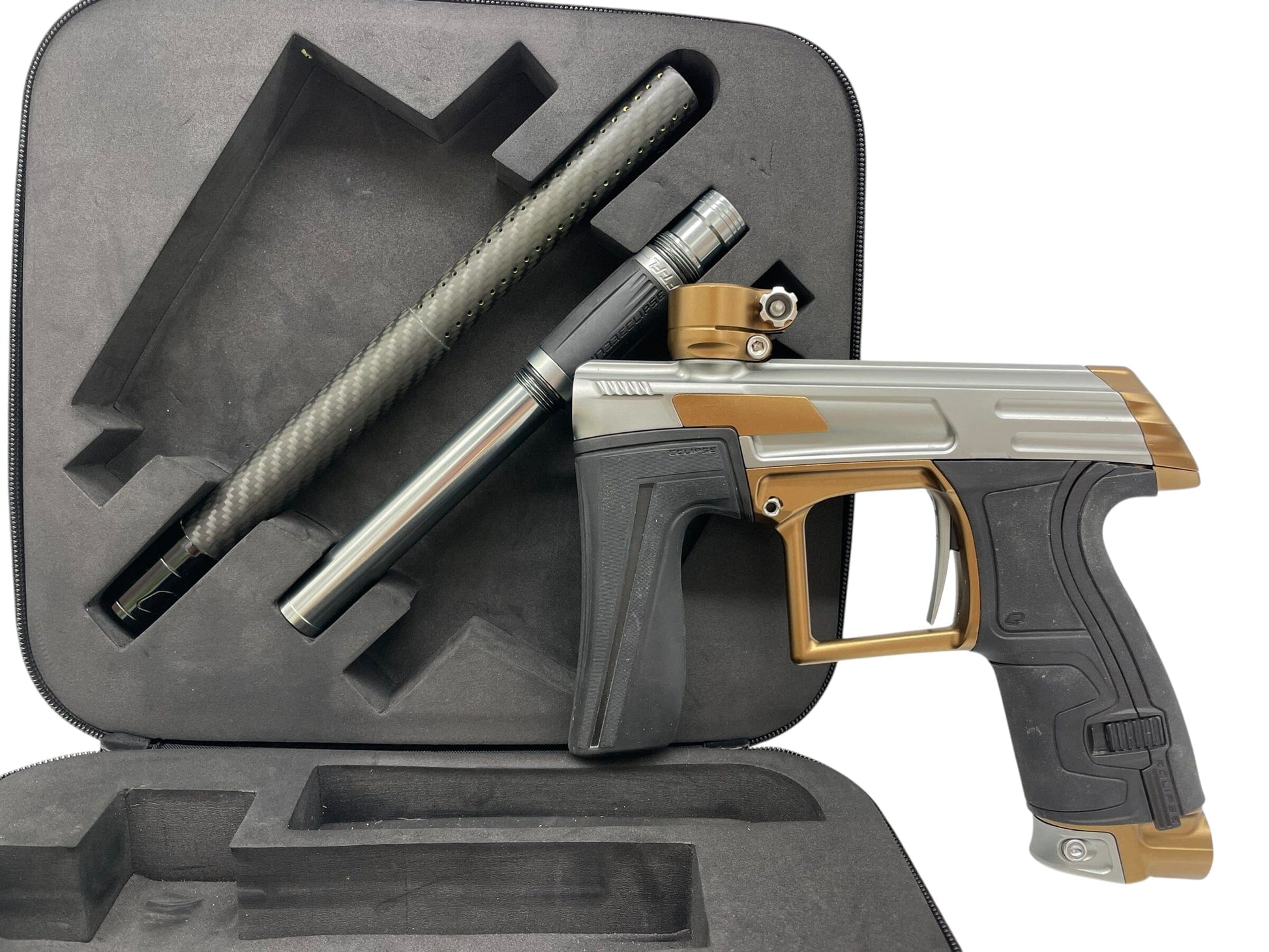 Used Planet Eclipse Cs1.5 Silver/Bronze Paintball Gun Paintball Gun from CPXBrosPaintball Buy/Sell/Trade Paintball Markers, New Paintball Guns, Paintball Hoppers, Paintball Masks, and Hormesis Headbands