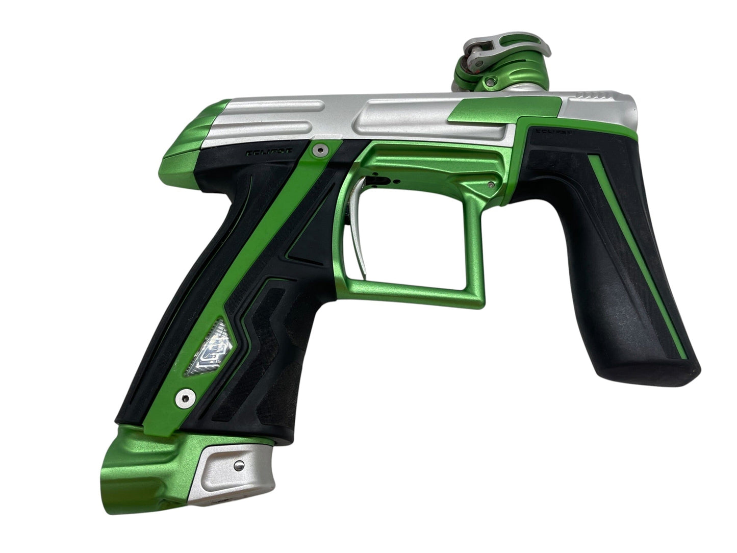 Used Planet Eclipse Cs1.5 Silver/Green Paintball Gun Paintball Gun from CPXBrosPaintball Buy/Sell/Trade Paintball Markers, New Paintball Guns, Paintball Hoppers, Paintball Masks, and Hormesis Headbands