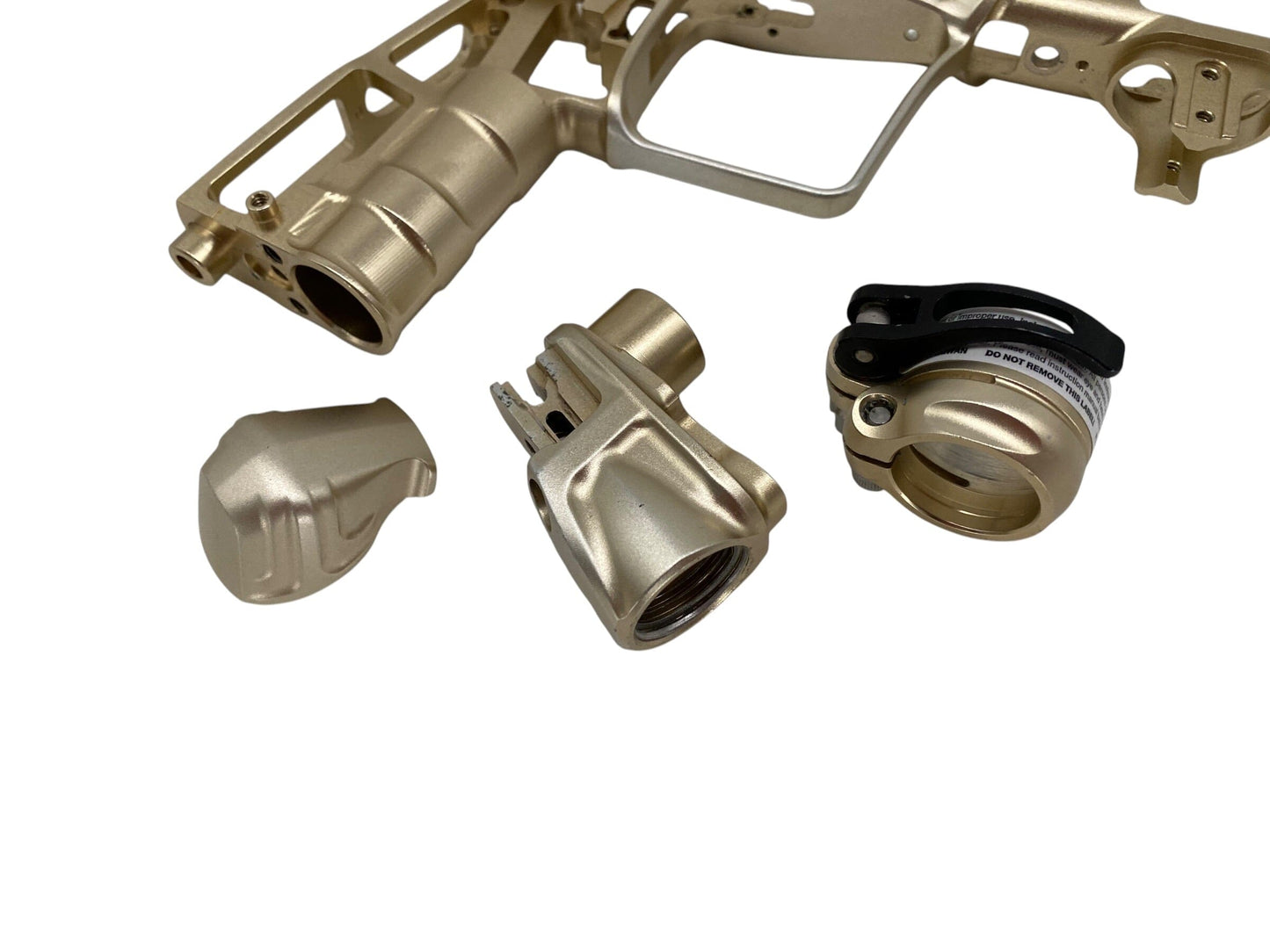 Used Planet Eclipse CS2 Gen 1 Light Gold Electro Frame / ASA / Feedneck / Backcap Paintball Gun from CPXBrosPaintball Buy/Sell/Trade Paintball Markers, New Paintball Guns, Paintball Hoppers, Paintball Masks, and Hormesis Headbands