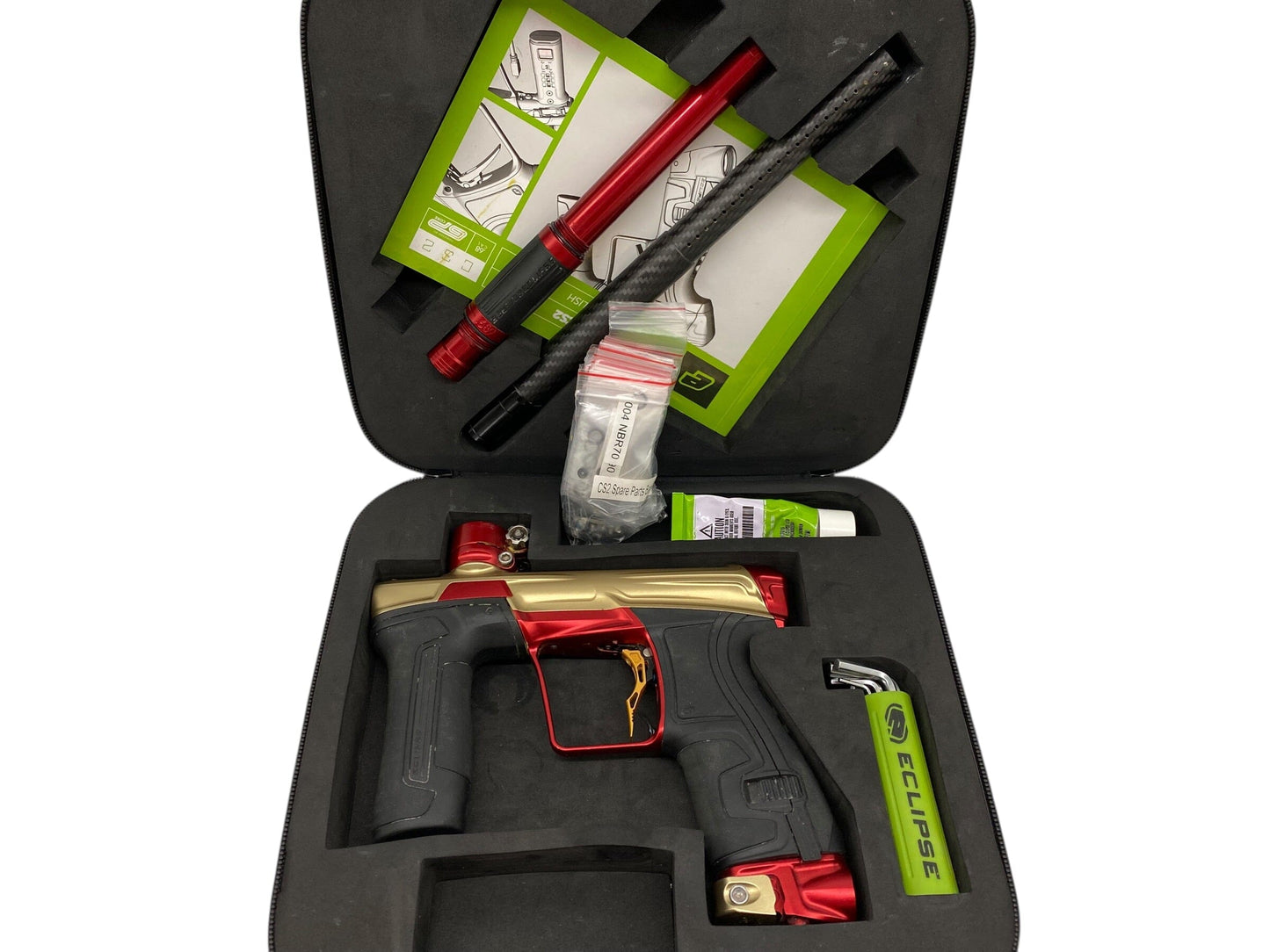 Used Planet Eclipse CS2 Gold/Red Paintball Gun Paintball Gun from CPXBrosPaintball Buy/Sell/Trade Paintball Markers, New Paintball Guns, Paintball Hoppers, Paintball Masks, and Hormesis Headbands