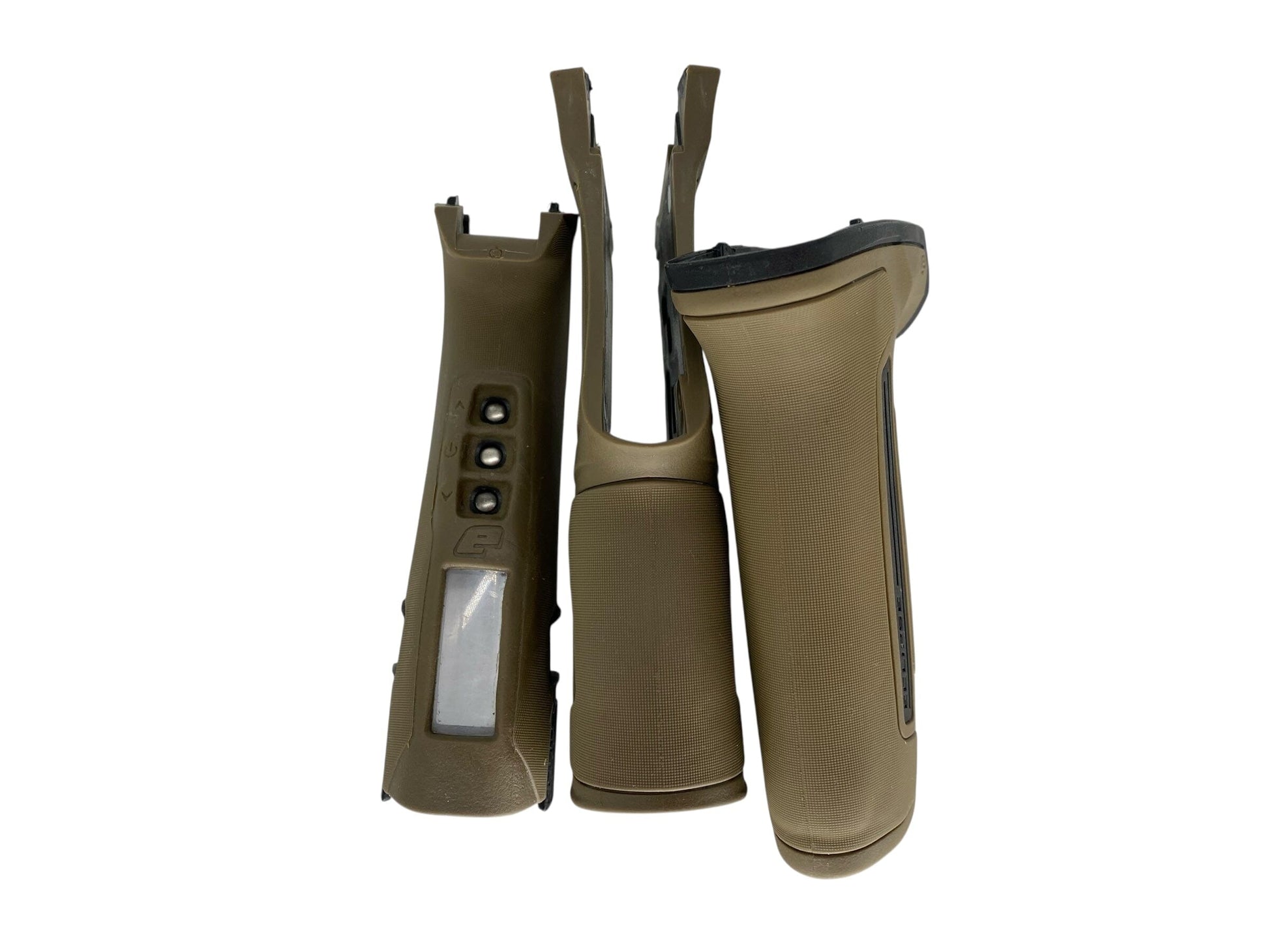 Used Planet Eclipse Cs2 Grips - Brown Tan Paintball Gun from CPXBrosPaintball Buy/Sell/Trade Paintball Markers, New Paintball Guns, Paintball Hoppers, Paintball Masks, and Hormesis Headbands